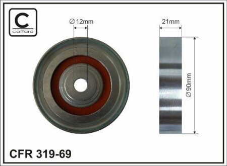 Rolka prowadzca toyota - (4435012051, 4435012052) CAFFARO 31969