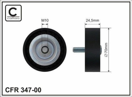 Ролик - (4891596AC, 4891596AB, 1341A029) CAFFARO 34700