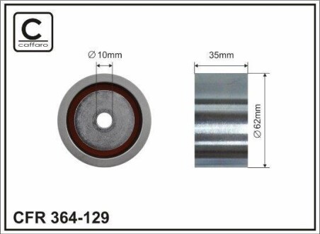 Rolka prowadzca chrysler - (04777394, 04777393AC, 4663515AD) CAFFARO 364129