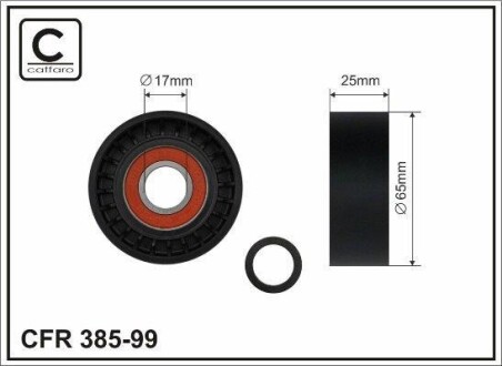 Ролик - (k04891797AB, 4891595AD, 04891595AD) CAFFARO 38599