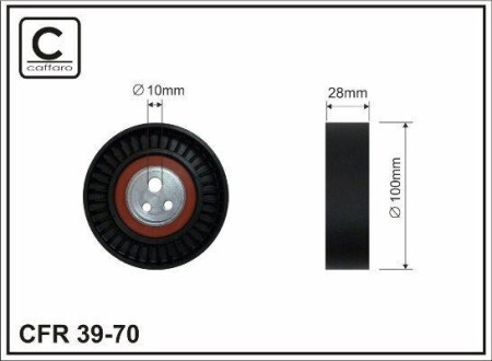 Rolka napinacza fiat lancia - (60814102, 7788010) CAFFARO 3970