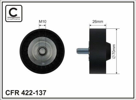 Ролік паска генерат. Bmw E60/65/66 4,0-4,5i 01-> - (11281440237, 11287549557) CAFFARO 422-137