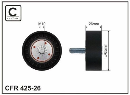 Ролік натяжителя паска ГРМ Chevrolet Captiva 2000CDTi 16V2006/10 - CAFFARO 425-26