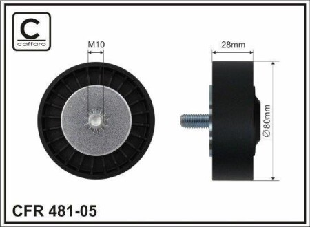 Rolka prowadzca bmw - (11287556251, 7556251) CAFFARO 48105