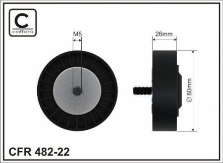 Rolka prowadzca bmw - (11287799859, 7799859) CAFFARO 48222