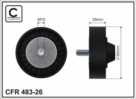 Rolka prowadzca bmw - (11287535860, 7535860) CAFFARO 48326