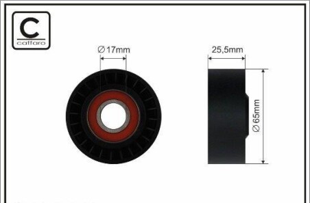 Rolka napinacza mercedes - CAFFARO 48400