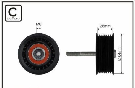 Ролик п/клин. ремня MB E(W211), G(W463), S(W220) - CAFFARO 500028