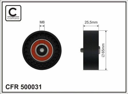 Rolka prowadzcaopel saab - (1854740, 55562865) CAFFARO 500031