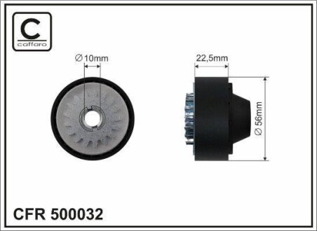 Rolka prowadzca dacia nissan renault - (0634049, 11634049, 1815275) CAFFARO 500032