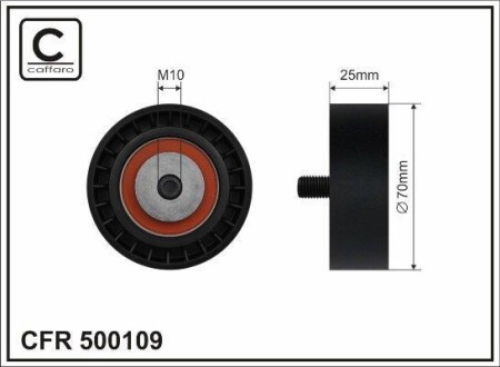 Rolka napinacza paska bmw - (11281717210) CAFFARO 500109