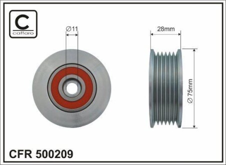 Направляющий ролик - CAFFARO 500209