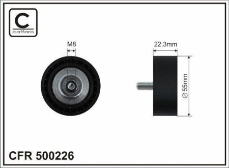 Ролик - CAFFARO 500226