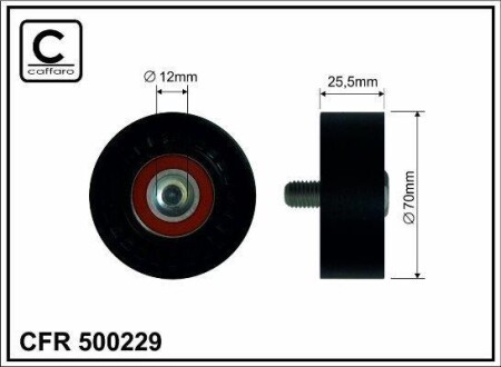 Ролик - CAFFARO 500229