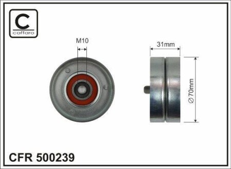 Ролик - (r2AA15980B, R2AA15980C, R2AA15980D) CAFFARO 500239