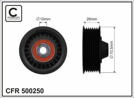 Ролик - CAFFARO 500250