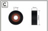 Ролик п/клин. ремня PSA C4/5/8, DS4/5, 3008, 308 - (5751H3, 5751H8, 9671609180) CAFFARO 500257 (фото 1)