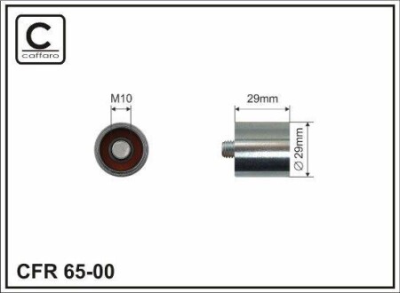 (29xM10x27) Ролік натяжителя паска Audi A4,Octavia - CAFFARO 65-00