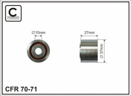 Ролик Пасу поліклинового 1.9d (-ac) - (575172) CAFFARO 7071