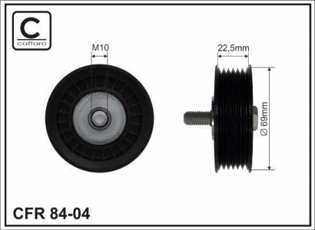 Rolka prowadzca bmw - (11287509508, 7509508) CAFFARO 8404