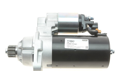 Стартер Audi A3/Q3/Skoda Fabia/Yeti/VW Caddy/T5/Golf/Passat 2.0 TDI/TSI 03-15 (12V/1.7kw) = 113841 HC- - (02Z911335, 02M911335L, 02E911023L) CARGO F 032 113 841