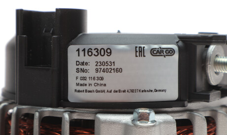 Фото 3 - Генератор CARGO F 032 116 309 (F032116309)