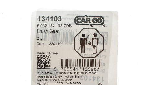Фото 2 - Щетка стартера CARGO F 032 134 103 (F032134103)