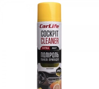 Поліроль пластика Cockpit Cleaner EXTRA MAT лимон 500мл - CarLife CF521