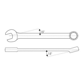 Ключ ріжково-накидний - CarLife WR3026