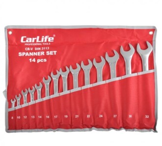 Набір ключів ріжково-накидних - CarLife WR4214