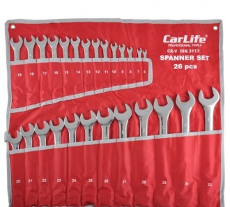 Набір ключів ріжково-накидних - CarLife WR4226