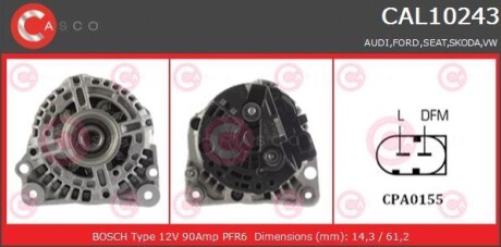 Генератор - CASCO CAL10243AS