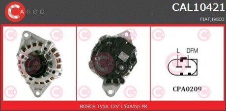 Alternator 12v 150a - (504385134) CASCO CAL10421AS