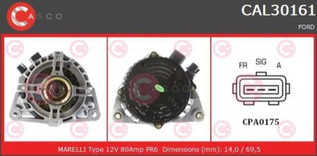 Генератор - (98AB10300DA, 98AB10300DB, 98AB10300DC) CASCO CAL30161AS