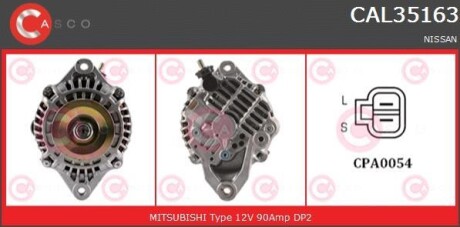 Генератор - (23100VK010, A3TB5099, A003TB5099) CASCO CAL35163AS