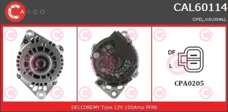 Alternator 12v 100a - (1204424, 6204274, 8980311541) CASCO CAL60114AS