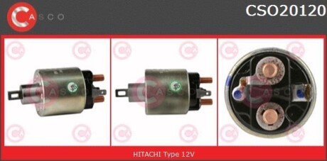 Втягуюче реле стартера - (211427502, 211427505, 211477505) CASCO CSO20120AS