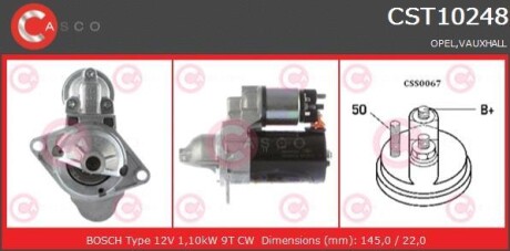 Стартер - (25192447, 25196021, 55578921) CASCO CST10248AS