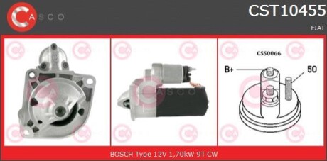 Rozrusznik 12v 1.7kw - CASCO CST10455AS