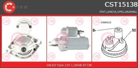 Стартер - (3110084EC0, 3110085E00, 55353237) CASCO CST15138AS