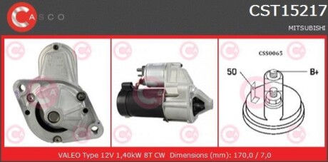 Rozrusznik 12v 1.4kw - (md308088) CASCO CST15217AS