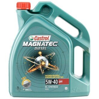 Моторна олива Magnatec Diesel DPF 5W-40, 5 л - (0888080836, GS55502M4, GS55505M4) CASTROL 1502BA (фото 1)