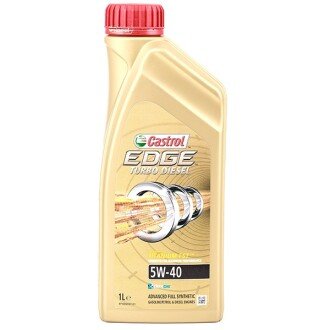 Моторное масло Edge Turbo Diesel Titanium 5W-40, 1 л - CASTROL 1535B5