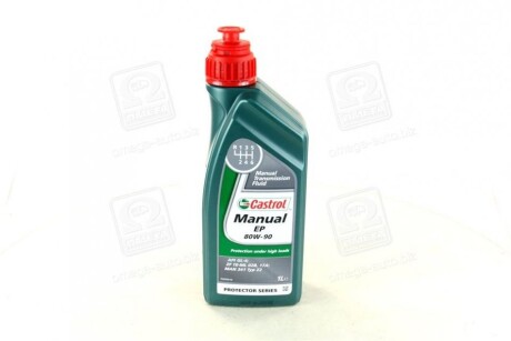 Трансмиссионное масло Manual EP GL-4 80W-90 минеральное 1 л - CASTROL 154F6D (фото 1)