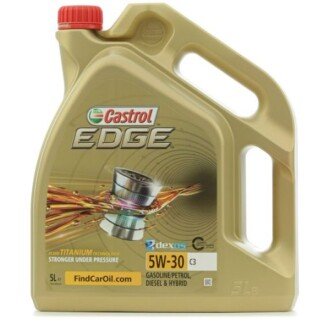 Моторное масло Edge Titanium C3 5W-30, 5 л (1552FD) - CASTROL 1552FC