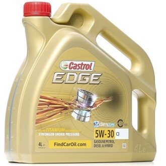 Моторное масло Edge Titanium C3 5W-30, 4 л (15F7ED) - CASTROL 1552FF