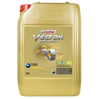 Моторна олива Vecton Long Drain E6/E9 10W-40, 20 л - CASTROL 15B346