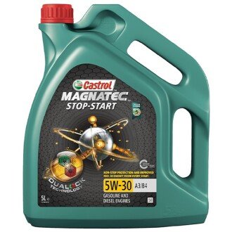 Моторное масло Magnatec Stop-Start A3, B4, A3/B4 5W-30, 5 л (15F8BB) - CASTROL 15C94D