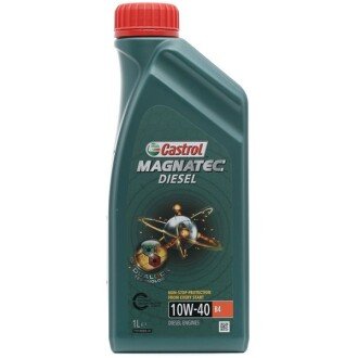Моторное масло Magnatec Diesel B4 10W-40, 1 л (156ED9) - (93165216, 93165213) CASTROL 15CA2A (фото 1)
