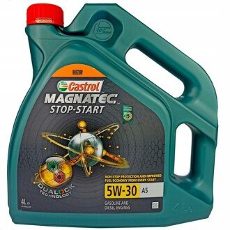 Моторна олива Magnatec Stop-Start A5 5W-30, 4 л - CASTROL 15CA43